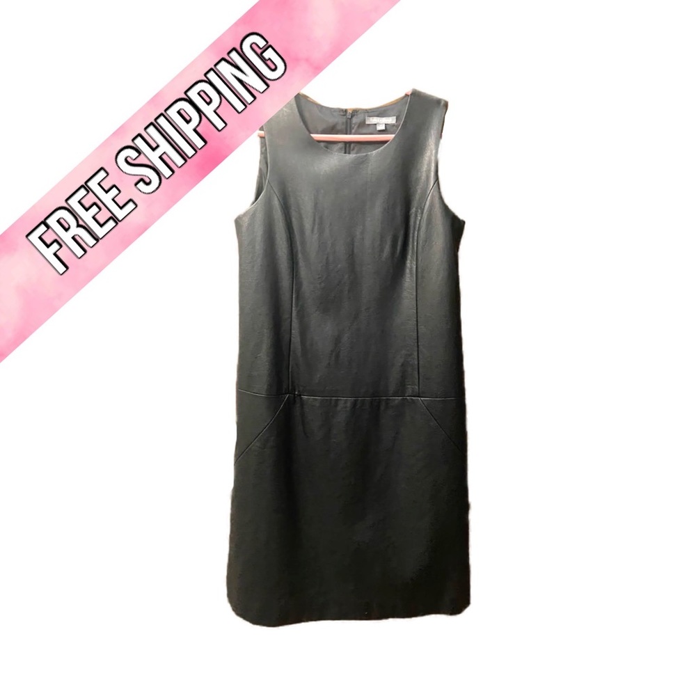 Tinley Road faux leather dress - black